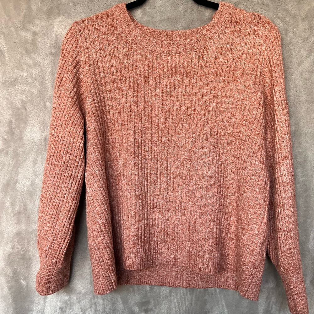 MARKET & SPRUCE Aspen Cropped Blouson Sleeve Sweater
Medium, Burnt Orange